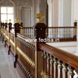 Best Home Railing Designs With Steel And Wood No-40349