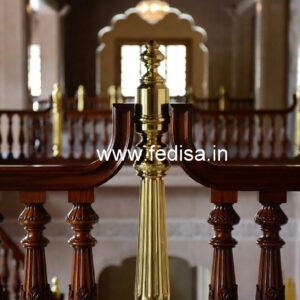 Ghar Exterior Balcony Design With Railings No-40479