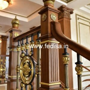 Modern Balcony Railing Ideas With Glass Panels No-41070
