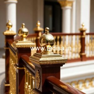 Modern Balcony Railing Ideas With Glass Panels India No-41601