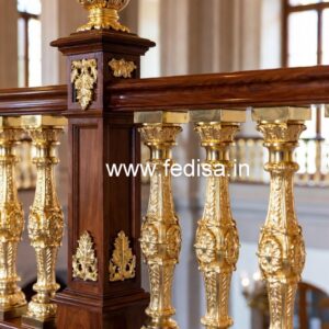 Modern Staircase Design With Stylish Railings India No-41612