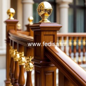 Modern Staircase Design With Railings No-41769