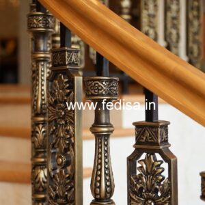 Modern Staircase Design With Railings For Homes No-41944