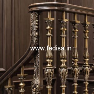 Modern Balcony Railings With Glass Panels For Luxury Homes No-42037