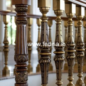 Modern Balcony Railing Design With Glass No-42343