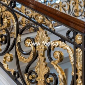 Modern Stair Railing Design With Steel No-42388