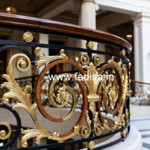 Best Balcony Design India With Steel Railings No-42517