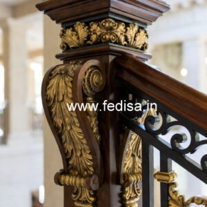 Balcony Design India With Modern Steel Railings No-42523