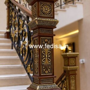 Modern Balcony Railing Ideas With Glass Panels India No-42934