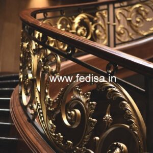 Modern Balcony Railings With Glass Panels No-43064