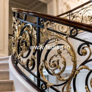 Elegant Staircase Railing Ideas For Home Decor No-43229