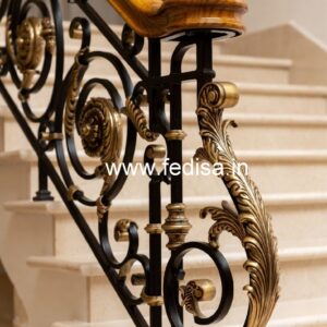 Stylish Balcony Railing Design With Glass And Steel No-43703