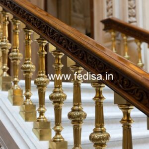 Latest Balcony Design With Steel Railing No-43731