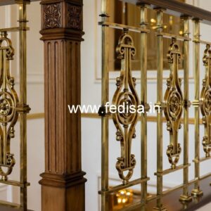 Modern Balcony Design India With Railings No-43825
