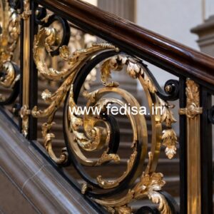 Stylish Indian Balcony Design With Railings No-43879