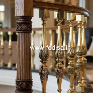 Wooden And Steel Railing Design Combination Ideas No-44197